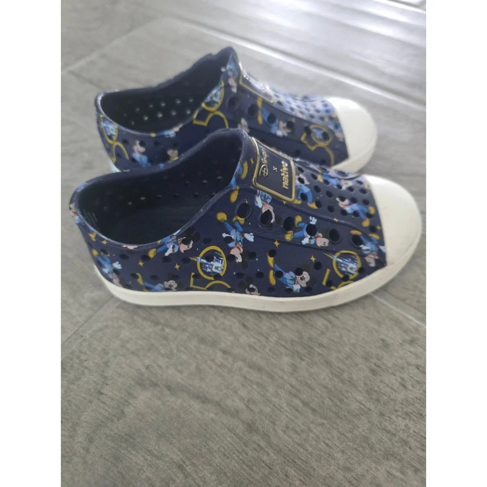 Disney x Native Jefferson Kids C7 Mickey Mouse 50th Anniversary Navy Blue Shoes